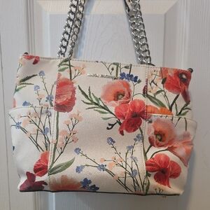 Floral Canvas Shoulder Bag